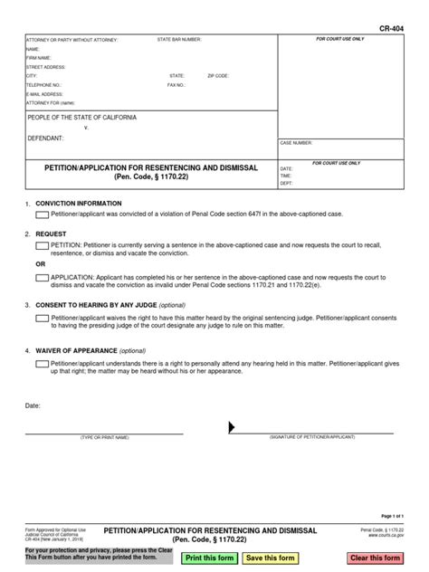 sb 1437 resentencing|SB 1437 Petition Information .